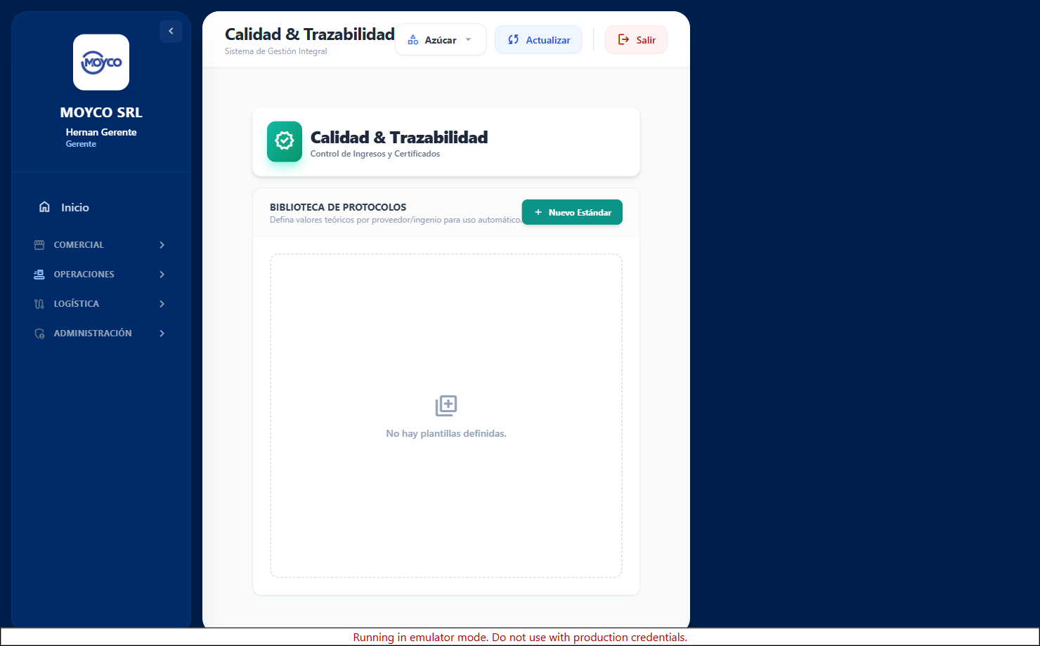 Calidad y Trazabilidad